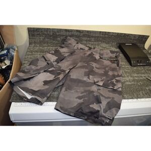 New Mens Fox Racing Bike Ranger 12" Cargo Shorts Size 32 NWT Black Camo